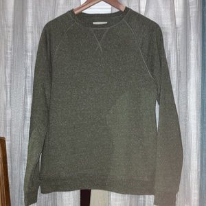 The French Terry Crewneck in Olive Donegal 42